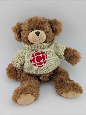 Official CBC Promo Plush Bear with Knitted Logo Sweater